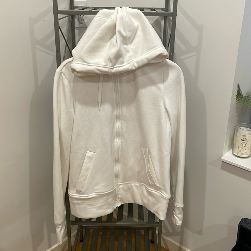 White Zip Up Size M